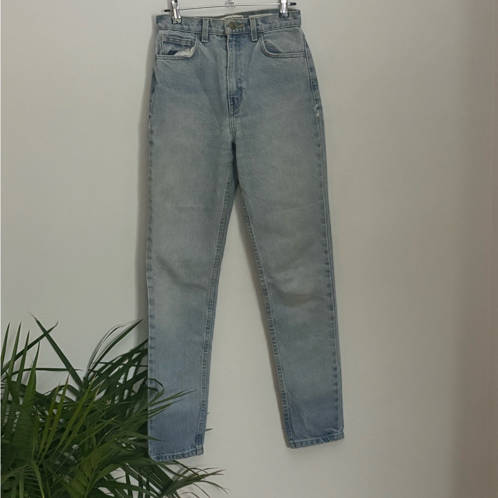 American Apparel Light Blue High Rise Jeans